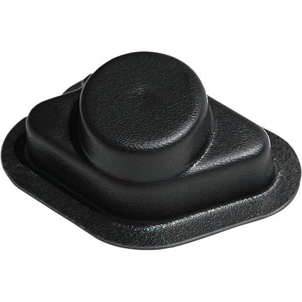 Made in USA - Flame Retardent ABS Housing Plastic Bearing Flange Mount - 6" Wide x 6-3/16" Outside Diam - Eagle Tool & Supply