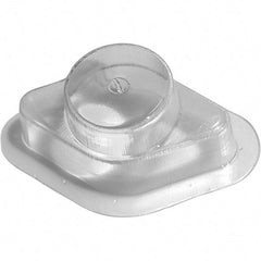 Made in USA - Plastic Housing Plastic Bearing Flange Mount - 2-1/2" Wide x 2-11/16" Outside Diam - Eagle Tool & Supply