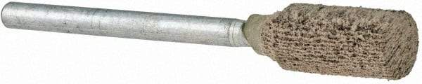 Norton - 1/4" Head Diam x 1/2" Thickness, W163, Cylinder End, Mounted Point - Fine Grade, 120 Grit, 59,990 RPM - Eagle Tool & Supply
