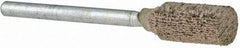 Norton - 1/4" Head Diam x 1/2" Thickness, W163, Cylinder End, Mounted Point - Fine Grade, 120 Grit, 59,990 RPM - Eagle Tool & Supply