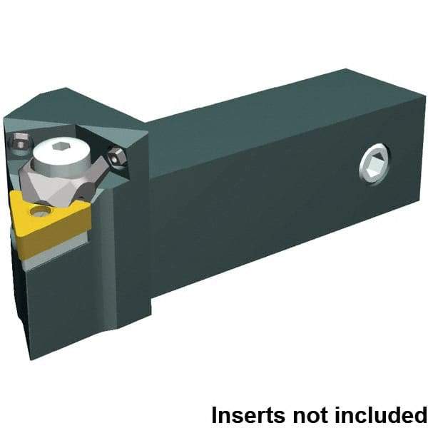 Kennametal - MTJN, Left Hand Cut, 93° Lead Angle, 20mm Shank Height x 20mm Shank Width, Negative Rake Indexable Turning Toolholder - 95mm OAL, TNMA 1604.. Insert Compatibility, Series Kenloc - Eagle Tool & Supply