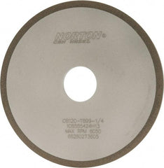 Norton - 6" Diam x 1-1/4" Hole x 1/4" Thick, 120 Grit Surface Grinding Wheel - CBN, Type 1A1, Fine Grade, Resinoid Bond - Eagle Tool & Supply