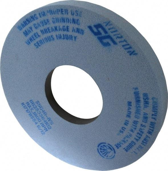 Norton - 14" Diam x 5" Hole x 1-1/2" Thick, I Hardness, 46 Grit Surface Grinding Wheel - Ceramic, Type 5, Coarse Grade, 1,800 Max RPM, Vitrified Bond, One-Side Recess - Eagle Tool & Supply