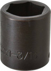 Proto - 1/2" Drive 1-3/16" Standard Impact Socket - 6 Points, 2" OAL - Eagle Tool & Supply