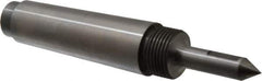 Riten - 1/2" Head Diam, Steel Long Point Solid Dead Center - 4MT Morse Taper, 1/2" Point Diam, 2" Point Length, 2-5/8" OAL - Eagle Tool & Supply