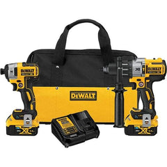 DeWALT - 20 Volt Cordless Tool Combination Kit - Includes Hammerdrill & Impact Driver, Lithium-Ion Battery Included - Eagle Tool & Supply