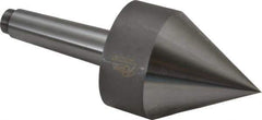 Riten - MT4 Taper Shank, Live Center - 3-1/2" Point Diam, 4-15/16" Point Len, 1,500 Lb Max Workpc, Pipe Nose Point - Eagle Tool & Supply