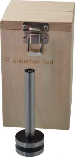 Suburban Tool - 1/2 Inch Cylinder Diameter, 1-7/16 Inch Base Diameter, 4-1/4 Inch High, Magnetic Base, Steel Cylinder Square - 0.0001 Inch Accuracy, Includes Wooden Storage Case - Eagle Tool & Supply