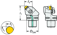 C5-CRSNR-35060-12ID Capto® and SL Turning Holder - Eagle Tool & Supply