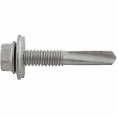 DeWALT Anchors & Fasteners - #12-24, Hex Washer Head, Hex Drive, 1-1/4" Length Under Head, #5 Point, Self Drilling Screw - Eagle Tool & Supply