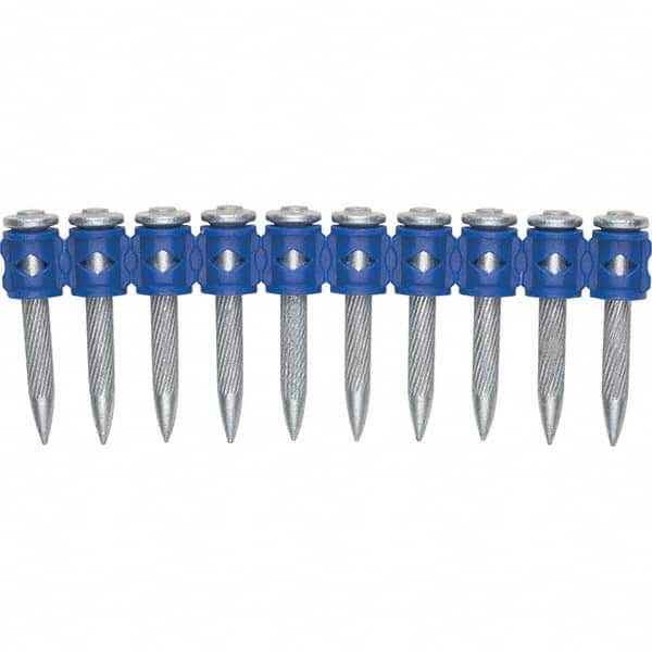 Powder Actuated Pins & Threaded Studs; Type: Drive Pin; Shank Length (Inch): 1-5/8; Shank Diameter (Decimal Inch): 1.6250; Head Diameter (mm): 8.000; Material: Steel; Thread Length (Inch): 0; Finish/Coating: Zinc; Material Application: Concrete