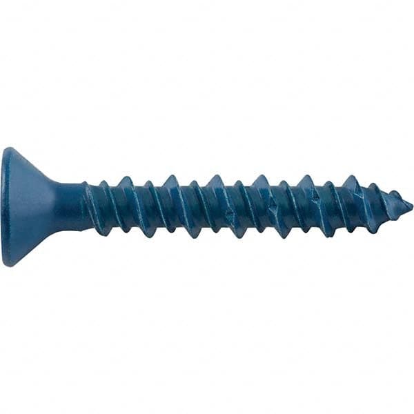 DeWALT Anchors & Fasteners - 1/4" Diam, 3-1/4 Overall Length, Phillips Drive Concrete Screw & Masonry Fastener - Eagle Tool & Supply