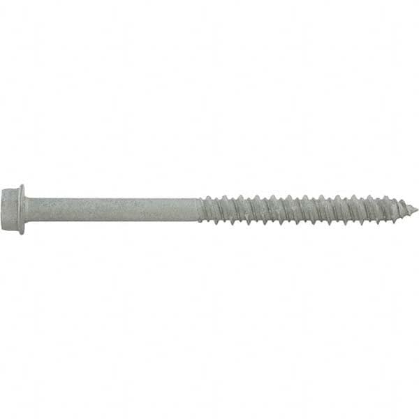 1/4″ Diam, 3-1/4 Length Under Head, Hex Drive Concrete Screw & Masonry Fastener Stainless Steel, StalGard Finish