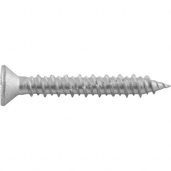DeWALT Anchors & Fasteners - 1/4" Diam, 2-1/4 Overall Length, Phillips Drive Concrete Screw & Masonry Fastener - Eagle Tool & Supply