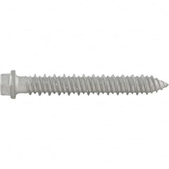 DeWALT Anchors & Fasteners - 5/16" Diam, 2-3/4 Length Under Head, Hex Drive Concrete Screw & Masonry Fastener - Eagle Tool & Supply