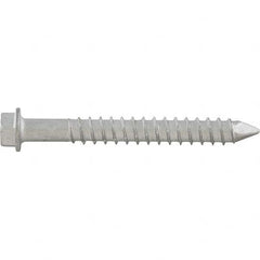 DeWALT Anchors & Fasteners - #14" Diam, 3-3/4 Length Under Head, Hex Drive Concrete Screw & Masonry Fastener - Eagle Tool & Supply