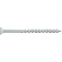 DeWALT Anchors & Fasteners - 3/16" Diam, 1-1/4 Overall Length, Phillips Drive Concrete Screw & Masonry Fastener - Eagle Tool & Supply