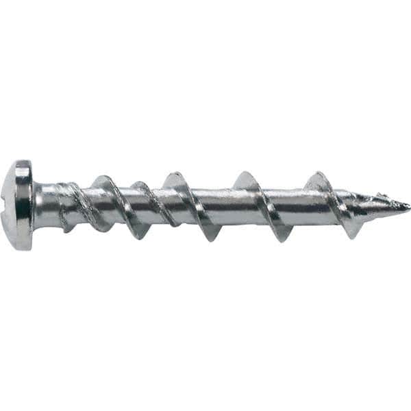 DeWALT Anchors & Fasteners - 1/4" Diam, 1-1/2 Length Under Head, Phillips Drive Concrete Screw & Masonry Fastener - Eagle Tool & Supply