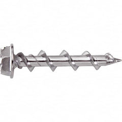 DeWALT Anchors & Fasteners - 1/4" Diam, 1-1/4 Length Under Head, Hex Drive Concrete Screw & Masonry Fastener - Eagle Tool & Supply