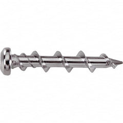 DeWALT Anchors & Fasteners - 1/4" Diam, 1-1/4 Length Under Head, Robertson Drive Concrete Screw & Masonry Fastener - Eagle Tool & Supply