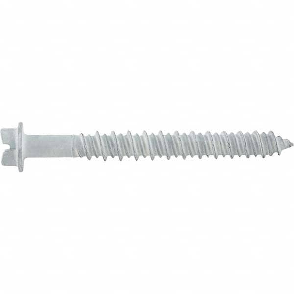 DeWALT Anchors & Fasteners - 1/4" Diam, 5 Length Under Head, Hex Drive Concrete Screw & Masonry Fastener - Eagle Tool & Supply