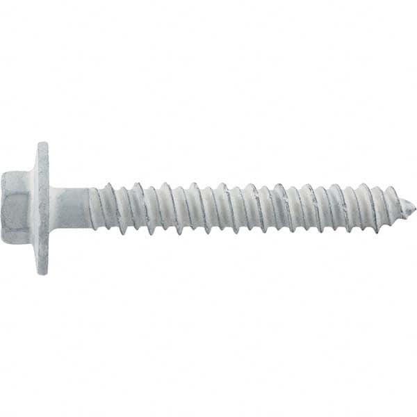 DeWALT Anchors & Fasteners - 1/4" Diam, 2-1/4 Length Under Head, Hex Drive Concrete Screw & Masonry Fastener - Eagle Tool & Supply
