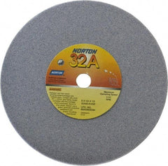 Norton - 6" Diam x 1/2" Hole x 1/2" Thick, K Hardness, 60 Grit Surface Grinding Wheel - Aluminum Oxide, Type 1, Medium Grade, 4,140 Max RPM, Vitrified Bond, No Recess - Eagle Tool & Supply