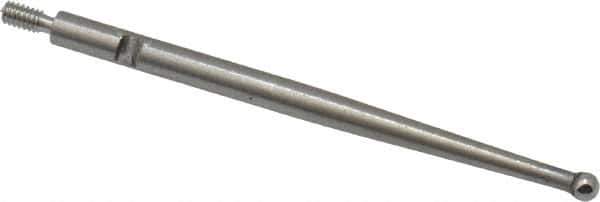 SPI - 0.08" Ball Diam, Carbide, Ball Test Indicator Contact Point - 1.45" Contact Point Length, Use with Interapid Test Indicators - Eagle Tool & Supply