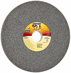 Norton - 8" Diam x 1-1/4" Hole x 1/2" Thick, H Hardness, 60 Grit Surface Grinding Wheel - Aluminum Oxide, Type 1, Medium Grade, 3,600 Max RPM, Vitrified Bond, No Recess - Eagle Tool & Supply