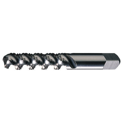 ‎1/2-13 UNC 3 Flute H3 HSS High Helix Bottoming Chamfer General Purpose High-Spiral Tap- Bright - Exact Industrial Supply