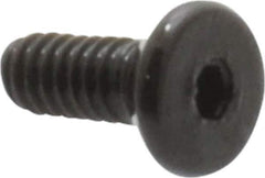 Value Collection - #0-80 UNF Hex Socket Drive, Flat Screw - Alloy Steel, Black Oxide Finish, Fully Threaded, 3/16" OAL - Eagle Tool & Supply