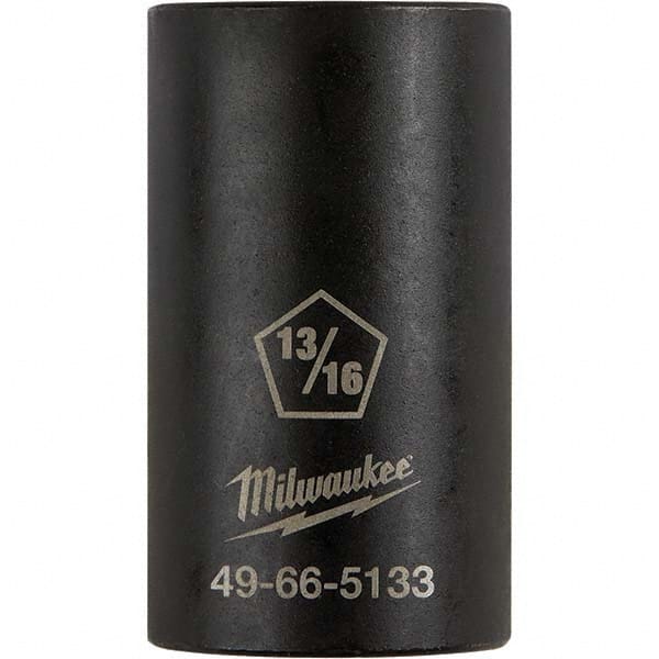 Milwaukee Tool - 1/2" Drive 13/16" Universal Thin Wall Nonsparking Deep Impact Socket - Eagle Tool & Supply
