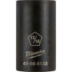 Milwaukee Tool - 1/2" Drive 13/16" Universal Thin Wall Nonsparking Deep Impact Socket - Eagle Tool & Supply