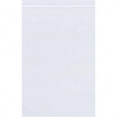 Value Collection - Pack of (500), 8 x 18" 8 mil Reclosable Poly Bags - Eagle Tool & Supply