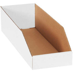 Cardboard Drawer Bin: White White, Cardboard, 40 Lb Capacity