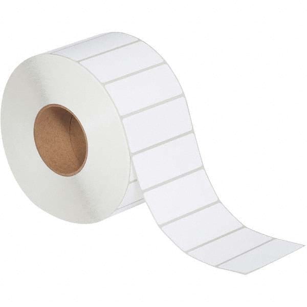 Value Collection - Pack of 4 Rolls, 3,850 Labels per Roll, 4" x 1-1/2" White Topcoated Facestock Thermal Labels - Eagle Tool & Supply