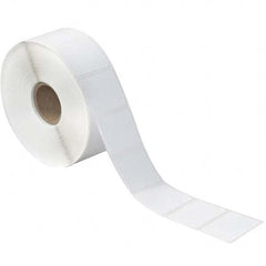 Value Collection - Pack of 12 Rolls, 1,380 Labels per Roll, 1-1/4" x 1" White Paper Thermal Labels - Eagle Tool & Supply