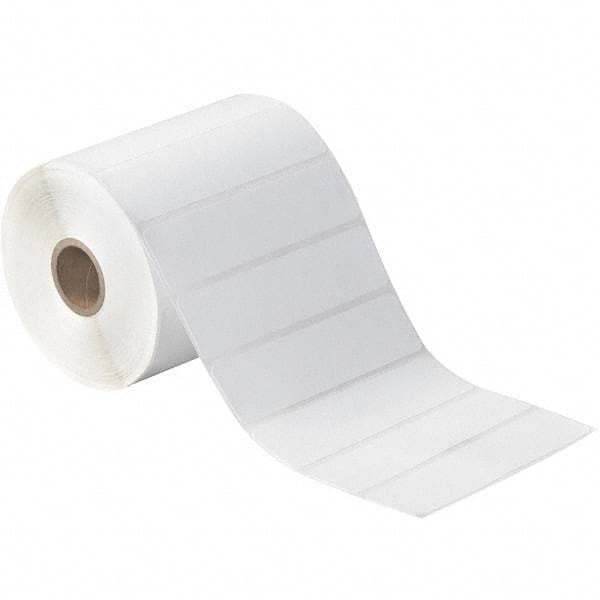 Value Collection - Pack of 12 Rolls, 1,310 Labels per Roll, 4" x 1" White Paper Thermal Labels - Eagle Tool & Supply