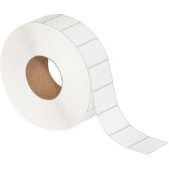 Value Collection - Pack of 4 Rolls, 4,308 Labels per Roll, 2-1/4" x 1-1/2" White Matte Coated Facestock Thermal Labels - Eagle Tool & Supply