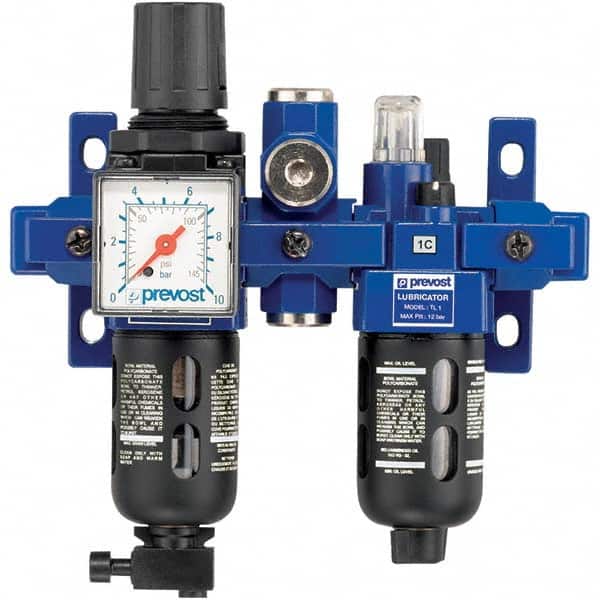Prevost - Filter, Regulator & Lubricator (FRL) Units Configuration: 2 Pc. Filter/Regulator-Lubricator Body Type: Standard - Eagle Tool & Supply