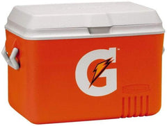 Gatorade - 48 Qt Ice Chest - Plastic, Orange/White - Eagle Tool & Supply