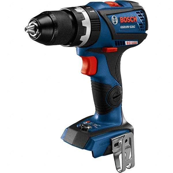 Bosch - 18 Volt 1/2" Keyless Chuck Cordless Hammer Drill - 0 to 28,500 BPM, 0 to 600 & 0 to 1,900 RPM, Reversible - Eagle Tool & Supply