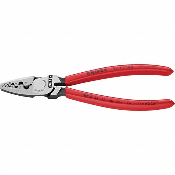 Knipex - Crimpers Type: Crimping Pliers Style: Crimping Pliers for End Sleeves (Ferrules) - Eagle Tool & Supply