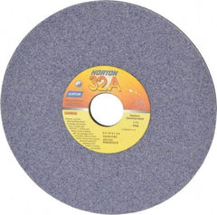 Norton - 8" Diam x 1-1/4" Hole x 1/4" Thick, I Hardness, 46 Grit Surface Grinding Wheel - Aluminum Oxide, Type 1, Coarse Grade, 3,105 Max RPM, Vitrified Bond, No Recess - Eagle Tool & Supply