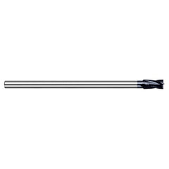 End Mills - Reduced Shank End Mills - 0.1250″ (1/8″) Cutter Diameter × 0.1870″ (3/16″) Length of Cut Carbide Reduce Shank Square End Mill, 4 Flutes, AlTiN Coated