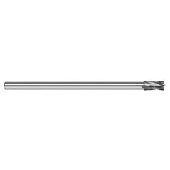 End Mills - Reduced Shank End Mills - 0.1875″ (3/16″) Cutter Diameter × 0.2810″ (9/32″) Length of Cut Carbide Reduce Shank Square End Mill, 4 Flutes - Exact Industrial Supply