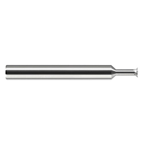 Chamfer Cutters - 0.5000″ (1/2″) Head Diameter × 0.0880″ LOC × 1.0000″ (1″) Neck Length × 45° per side Carbide Back Chamfer Cutter, 6 Flutes - Exact Industrial Supply