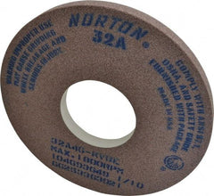 Norton - 14" Diam x 5" Hole x 1" Thick, K Hardness, 46 Grit Surface Grinding Wheel - Aluminum Oxide, Type 1, Coarse Grade, 1,800 Max RPM, Vitrified Bond, No Recess - Eagle Tool & Supply
