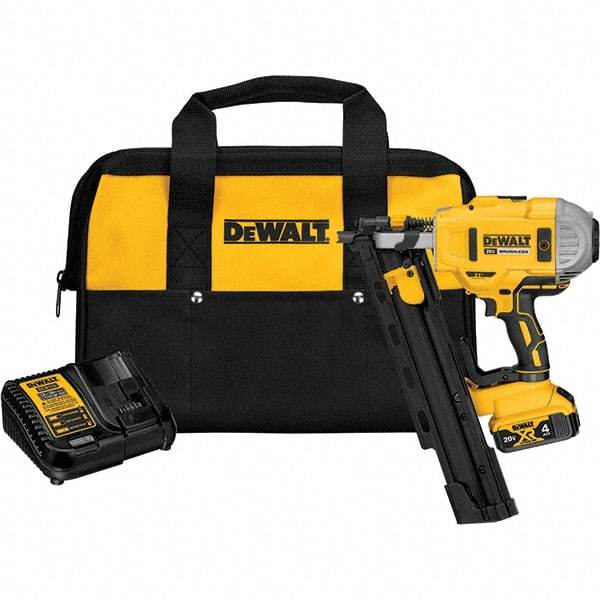 DeWALT - Cordless Nailers Fastener Type: Framing Nailer Kit Nail Length (Inch): 2" - 3-1/4" - Eagle Tool & Supply