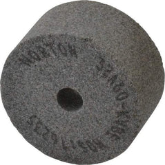 Norton - 60 Grit Aluminum Oxide Type 5 Internal Grinding Wheel - 2" Diam x 3/8" Hole x 1" Thick, 16,235 Max RPM, Type 5 Medium Grade, K Hardness, Vitrified Bond, No Recess - Eagle Tool & Supply